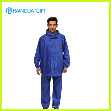 Azul impermeable de poliéster de trabajo Rainwear Rpy-008